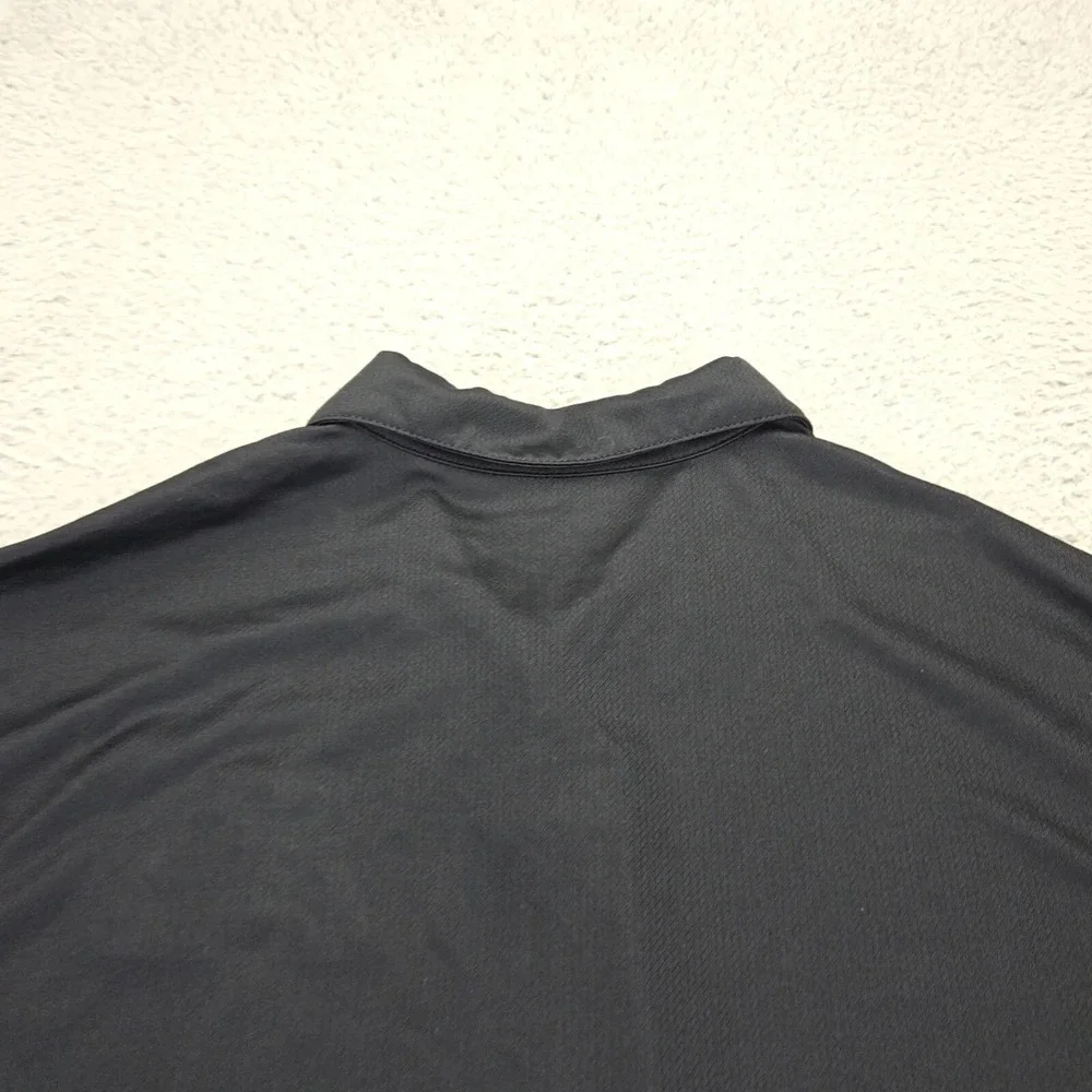Nike Shirt Mens XL Black Golf Polo Outdoors Dri-Fit Swoosh‎ Short Sleeve PFG